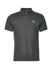 Barbour® Forest Green Classic Polo Shirt - Image 6 of 7