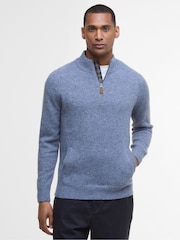 Barbour® Blue Stone Talder Half Zip Jumper - Image 1 of 7