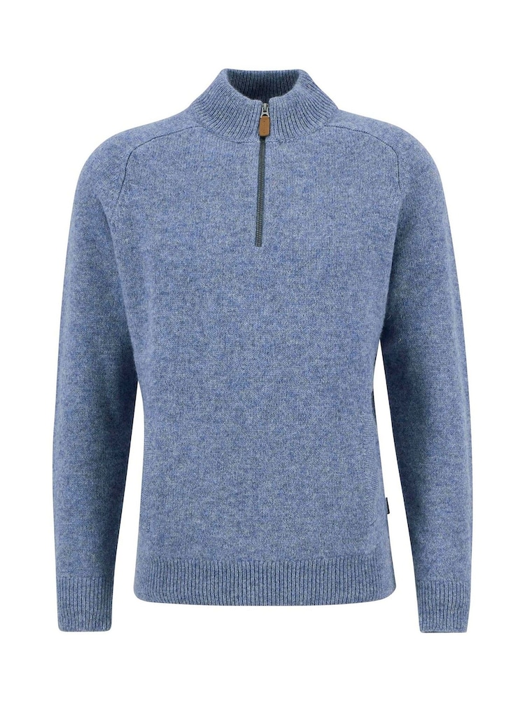 Barbour® Blue Stone Talder Half Zip Jumper - Image 7 of 7