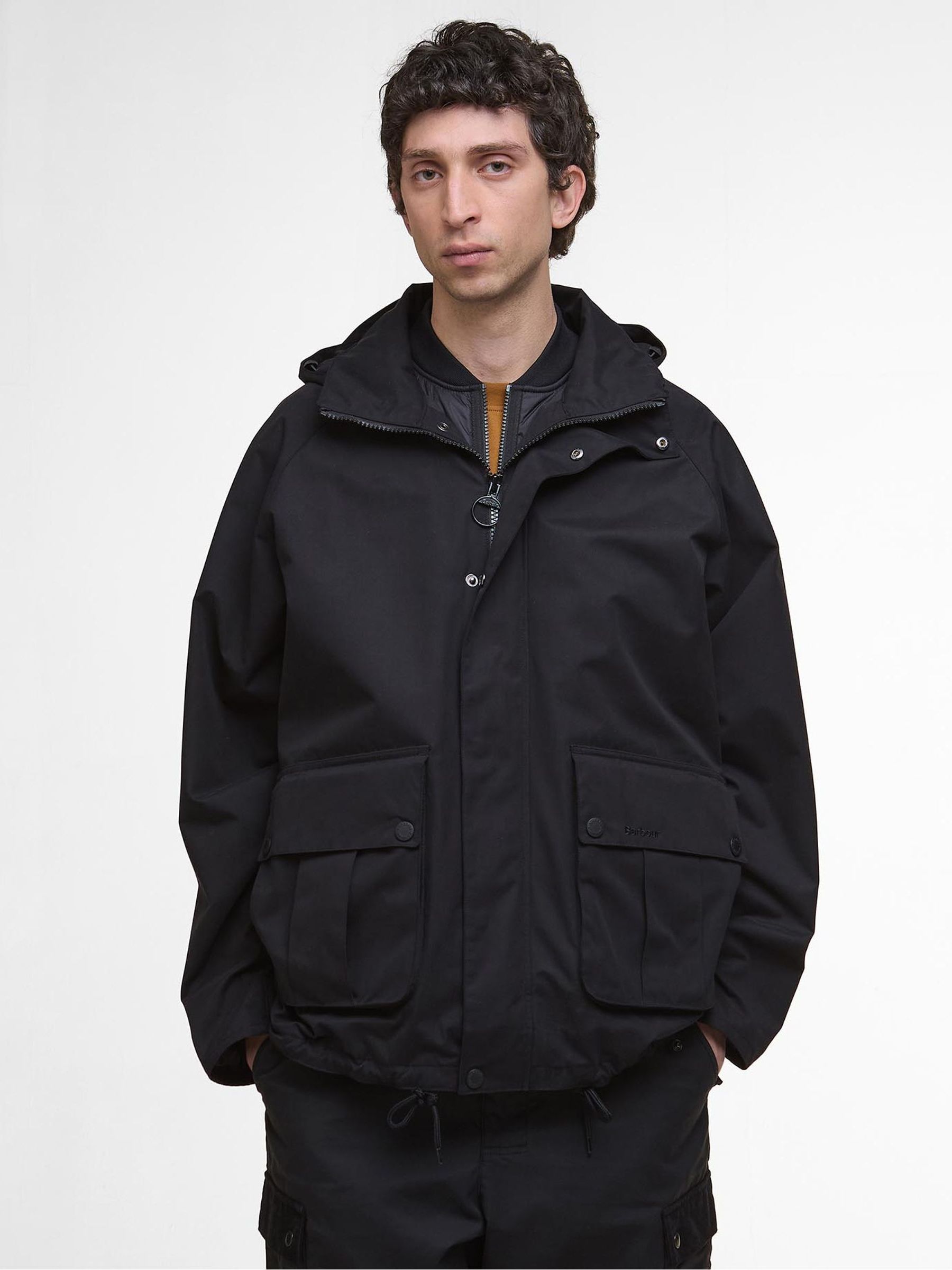 Buy Barbour® Black Spey Showerproof Jacket from Next Australia