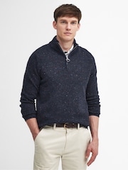 Barbour® Navy Tainsbury Half Zip Sweater - Image 1 of 7