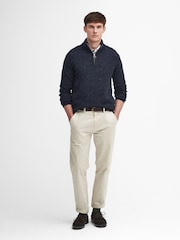Barbour® Navy Tainsbury Half Zip Sweater - Image 3 of 7