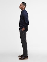 Barbour® Navy Waketown Tailored Longsleeve Polo Shirt - Image 2 of 6
