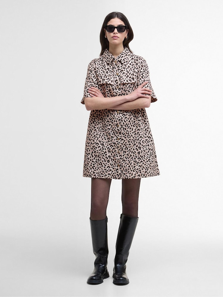 Barbour® International Cream Harley Mini Dress - Image 1 of 8