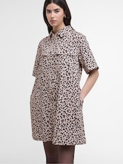 Barbour® International Cream Harley Mini Dress - Image 4 of 8