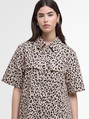 Barbour® International Cream Harley Mini Dress - Image 5 of 8