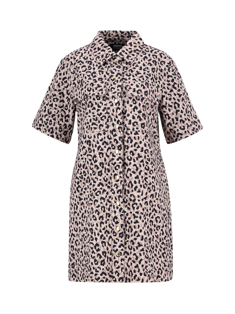 Barbour® International Cream Harley Mini Dress - Image 8 of 8