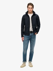 Superdry Blue Hooded Soft Shell Trekker Jacket - Image 3 of 5