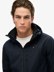 Superdry Blue Hooded Soft Shell Trekker Jacket - Image 4 of 5