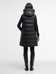 Barbour® International Black Cecilla Puffer Gilet - Image 2 of 7