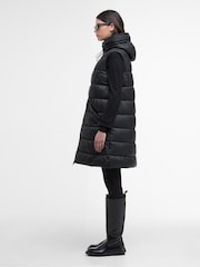 Barbour® International Black Cecilla Puffer Gilet - Image 3 of 7