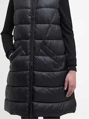 Barbour® International Black Cecilla Puffer Gilet - Image 5 of 7