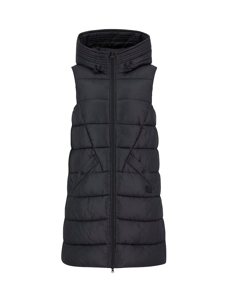 Barbour® International Black Cecilla Puffer Gilet - Image 7 of 7