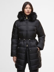 Barbour® International Black Anastasia Puffer Coat - Image 1 of 8