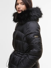 Barbour® International Black Anastasia Puffer Coat - Image 4 of 8