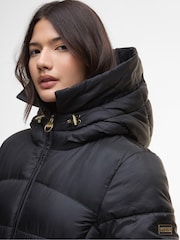Barbour® International Black Anastasia Puffer Coat - Image 5 of 8