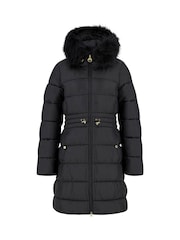 Barbour® International Black Anastasia Puffer Coat - Image 7 of 8