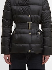 Barbour® International Black Short Track Line Puffer Jacket - Image 6 of 10