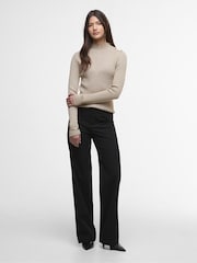 Barbour® International Cream Knitted Jumper - Image 2 of 8