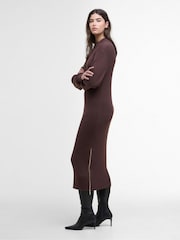Barbour® International Brown Kaia Knitted Midi Dress - Image 2 of 7