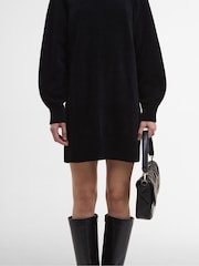 Barbour® International Black Saskia Knitted Mini Dress - Image 4 of 8