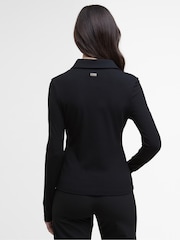 Barbour® International Chloe Ribbed Black Top - Image 3 of 7
