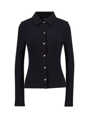 Barbour® International Chloe Ribbed Black Top - Image 6 of 7