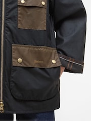 Barbour® Black Luella Wax Jacket - Image 5 of 7