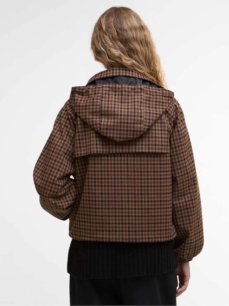 Barbour® Brown Audrey Showerproof Jacket - Image 2 of 8