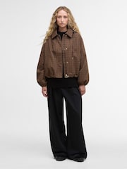 Barbour® Brown Audrey Showerproof Jacket - Image 3 of 8