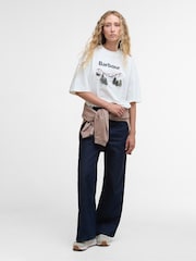Barbour® White Harper T-Shirt - Image 2 of 6