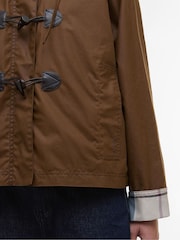 Barbour® Brown Myra Wax Duffle Coat - Image 6 of 8