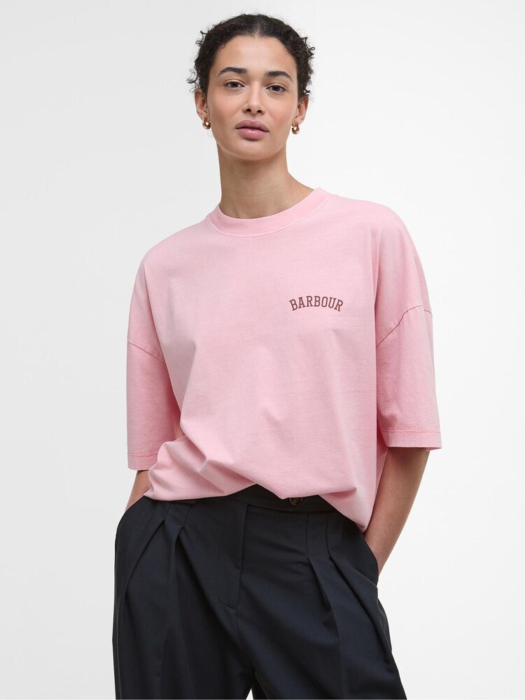 Barbour® Pink Claydon T-Shirt - Image 1 of 6