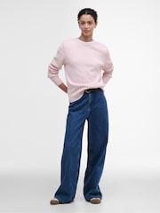 Barbour® Pink Woodhouse Knitted Jumper - Image 3 of 7