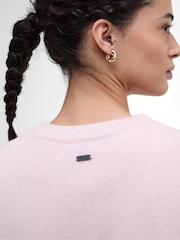 Barbour® Pink Woodhouse Knitted Jumper - Image 5 of 7