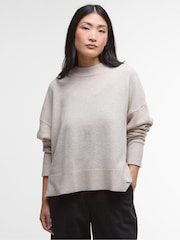Barbour® Cream Leonie Knitted Jumper - Image 1 of 7