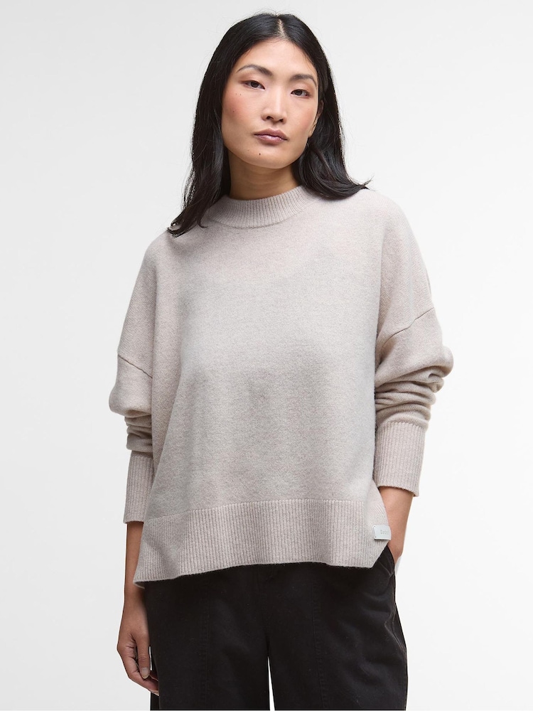 Barbour® Cream Leonie Knitted Jumper - Image 1 of 7