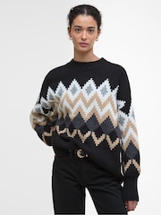 Barbour® Black Cecelia Knitted Jumper - Image 1 of 7