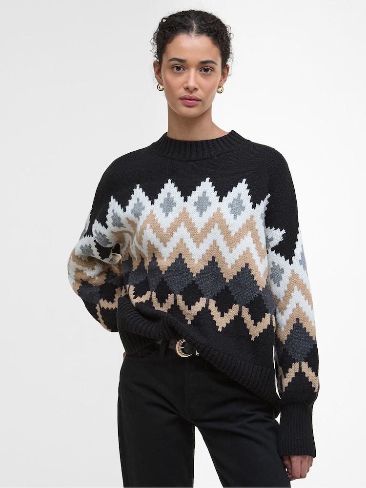 Barbour® Black Cecelia Knitted Jumper - Image 1 of 7