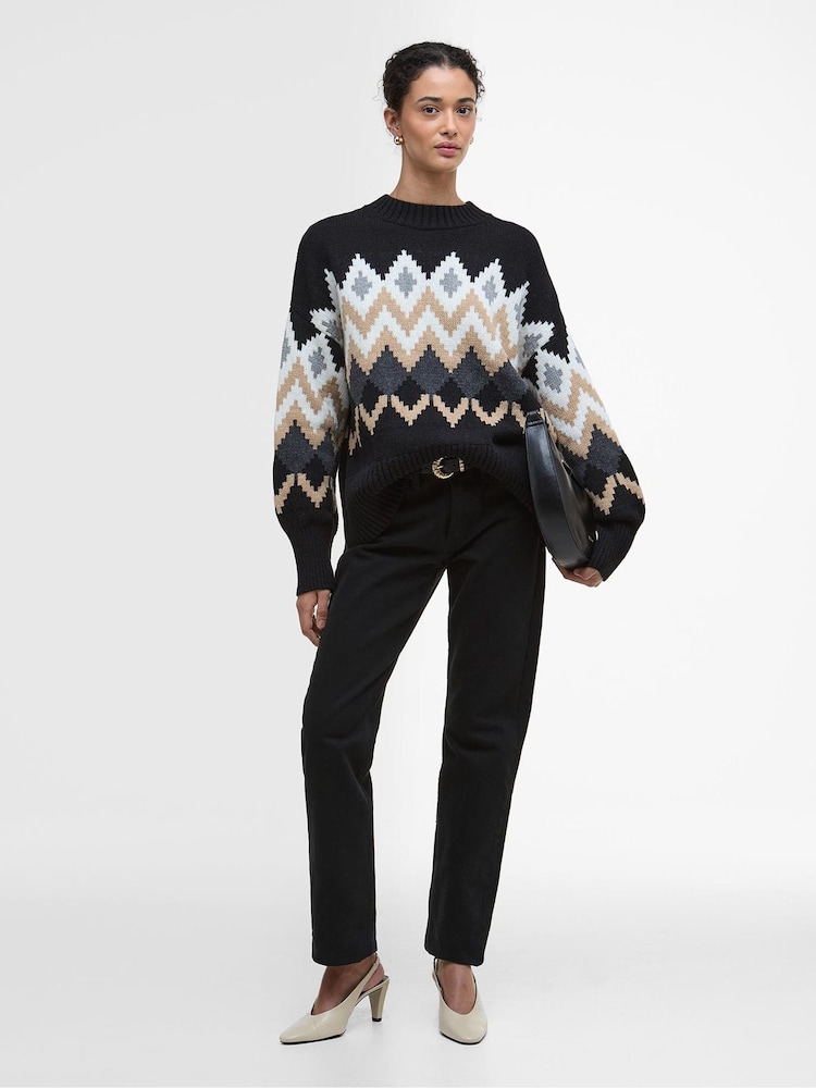 Barbour® Black Cecelia Knitted Jumper - Image 2 of 7