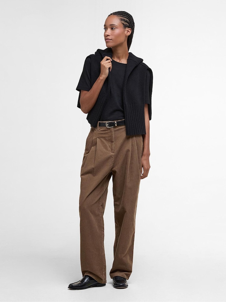 Barbour® Brown Yasmin Trousers - Image 1 of 7 Barbour® Brown Yasmin Trousers - Image 1 of 7