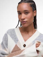 Barbour® Cream Silvia Knitted Cardigan - Image 4 of 7