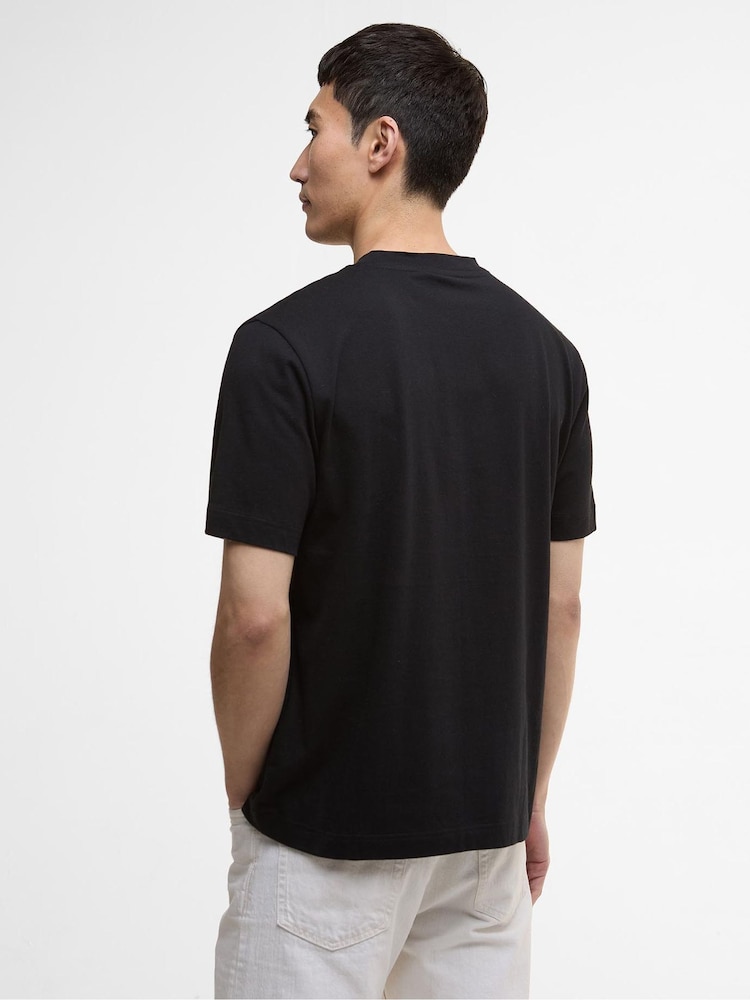 Barbour® International Topher Motorbike Black T-Shirt - Image 2 of 6 Barbour® International Topher Motorbike Black T-Shirt - Image 2 of 6