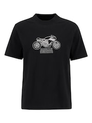 Barbour® International Topher Motorbike Black T-Shirt - Image 5 of 6