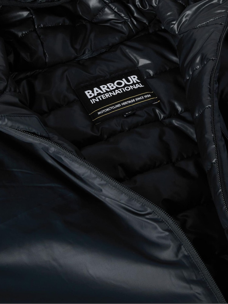 Barbour®  International Black Quilted Jacket - Image 7 of 7