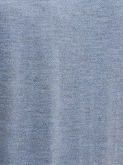 Barbour® International Blue Mouline Knitted Polo Shirt - Image 7 of 7