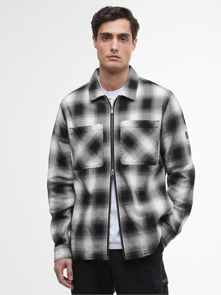 Barbour® International Black Carlisle Ombre Overshirt - Image 1 of 7