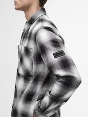 Barbour® International Black Carlisle Ombre Overshirt - Image 4 of 7