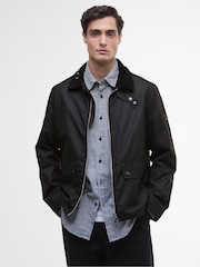 Barbour® International Black Marker Wax Jacket - Image 1 of 8