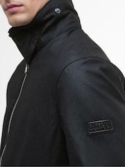 Barbour® International Black Marker Wax Jacket - Image 5 of 8